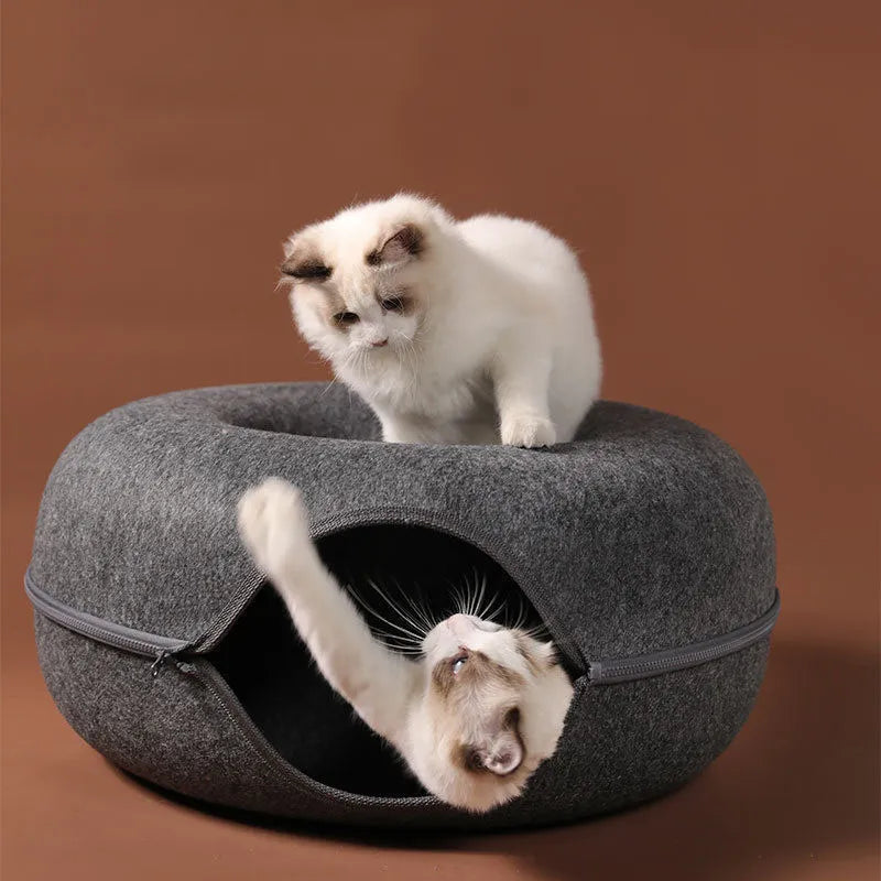 Donut Tunnel Cat Bed