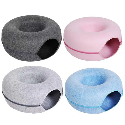 Donut Tunnel Cat Bed