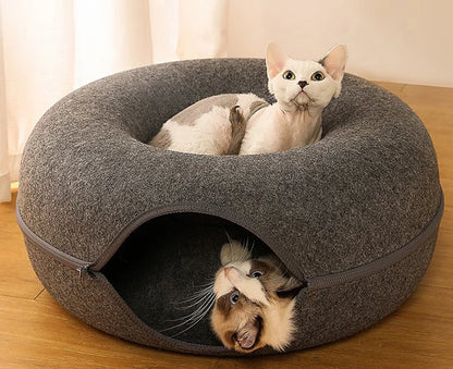 Donut Tunnel Cat Bed